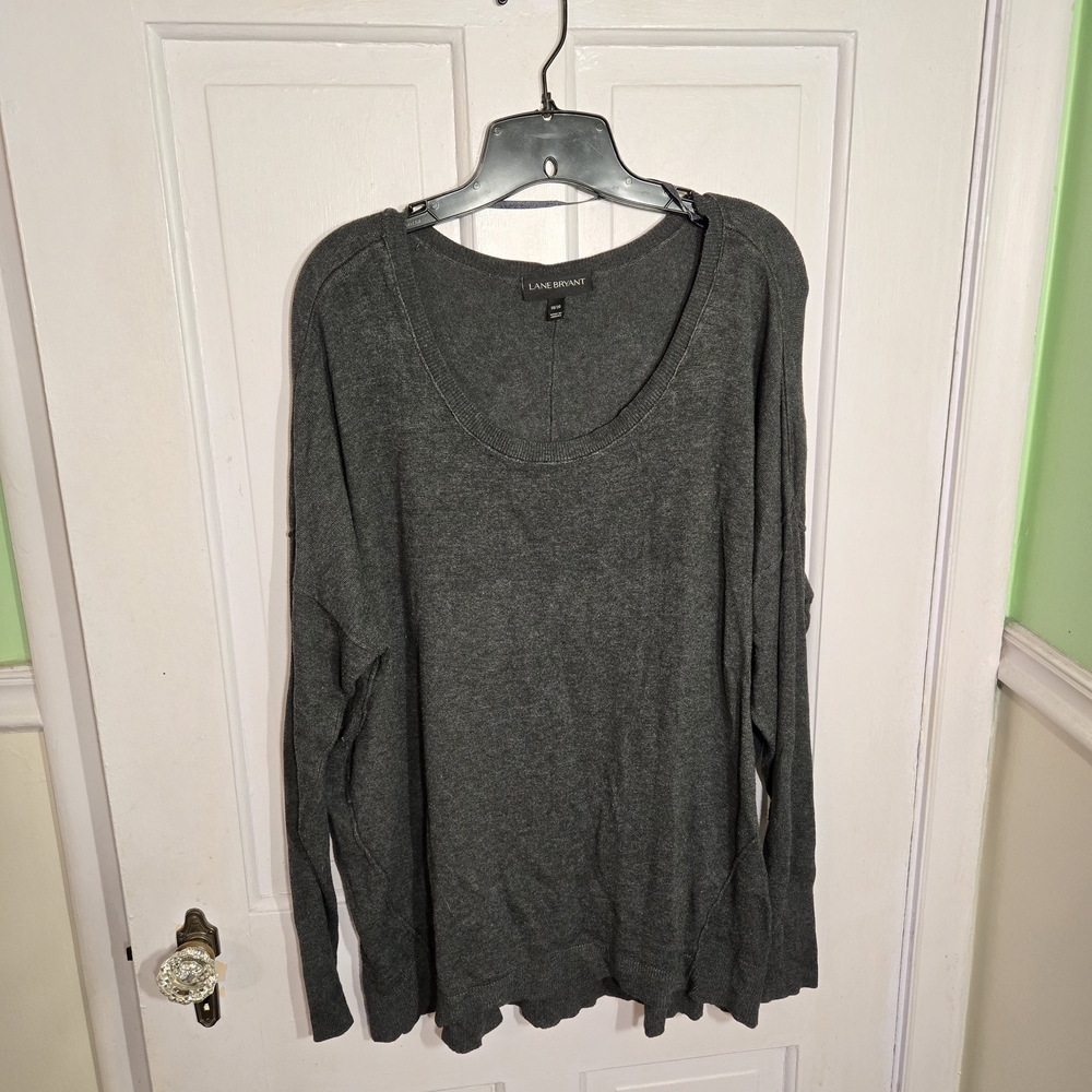 Lane Bryant Gray Crew Neck Sweater Size 18/20